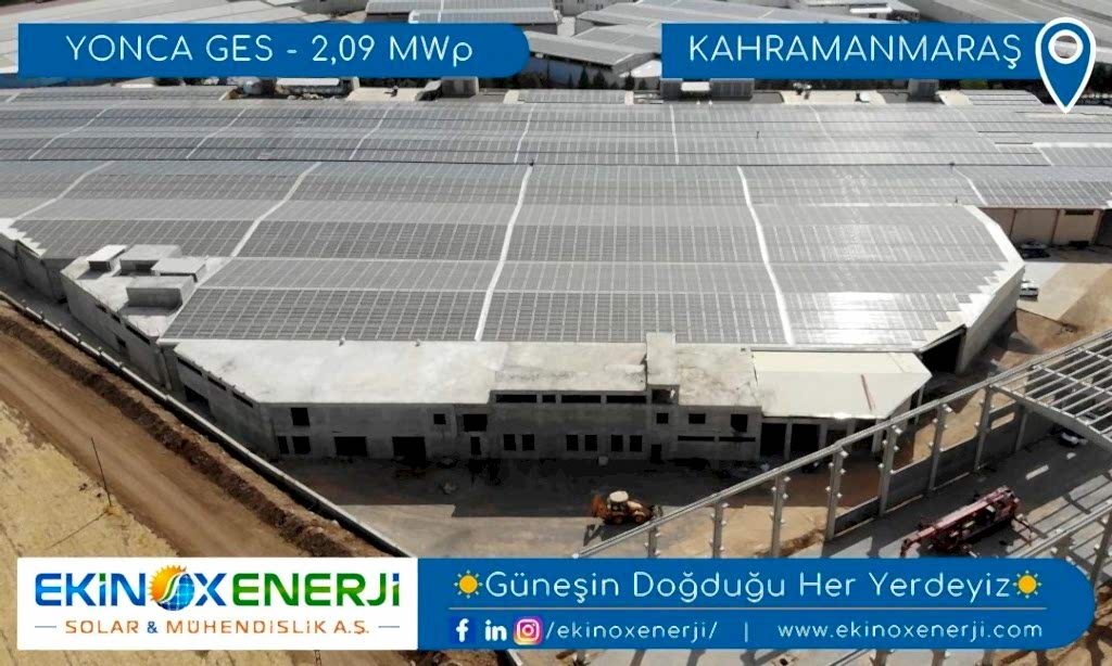 2,1 MWp Kurulu Gücünde Yonca İplik GES Kabulü Yapılarak Devreye Alındı