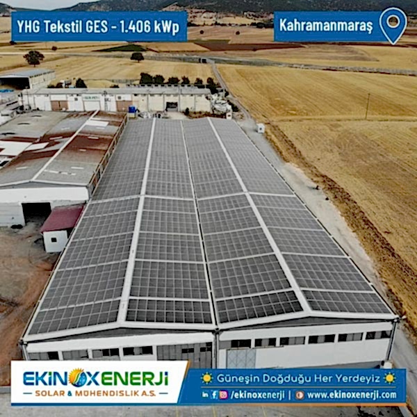YHG Tekstil Ges / 1.406 kWp / Kahramanmaraş